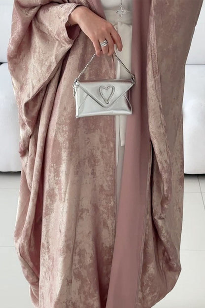 Lumira Elegant Open Abaya 796 –  Pink