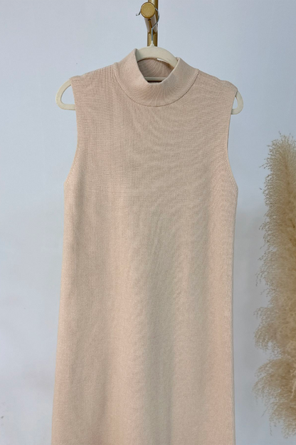 Knitveil Cardigan & Sleeveless Dress Set 906➕907 – Oatmeal