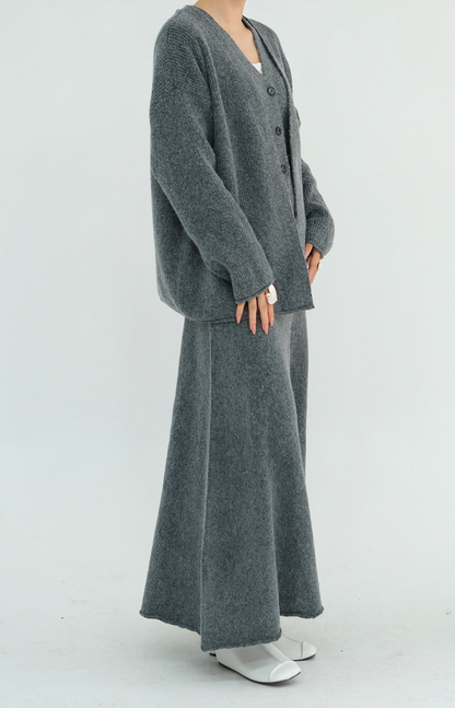 Hearth Soft-Knit Modest Three-Piece Set 010 – Charcoal Grey
