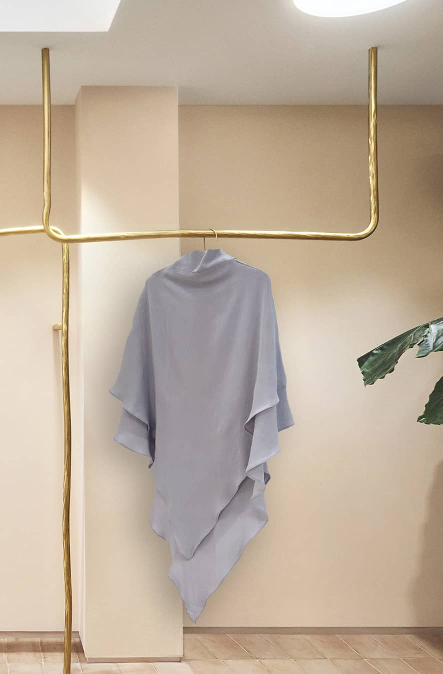 Polyester Two Layers Khimar - LightGrey