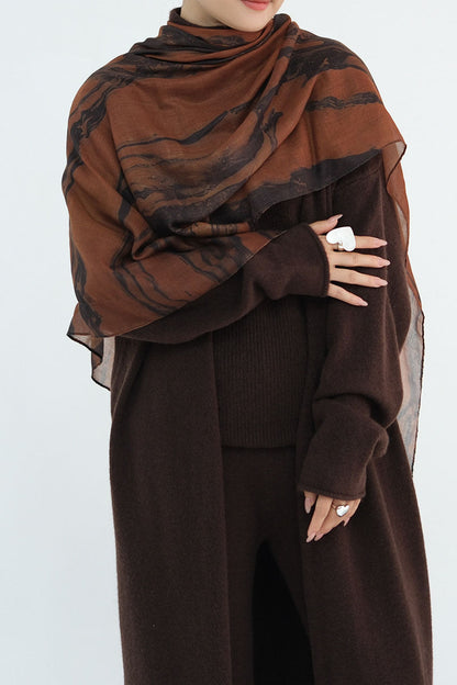 Calida Thick-Knit Modest Set 009 – Coffee