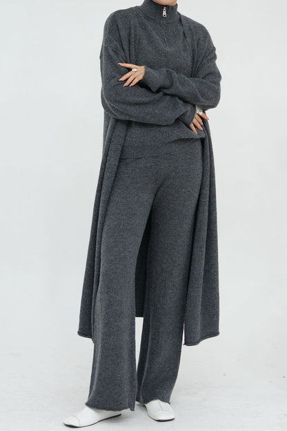 Calida Thick-Knit Modest Set 009 – Dark Gray