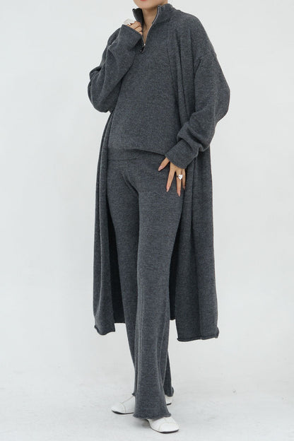 Calida Thick-Knit Modest Set 009 – Dark Gray