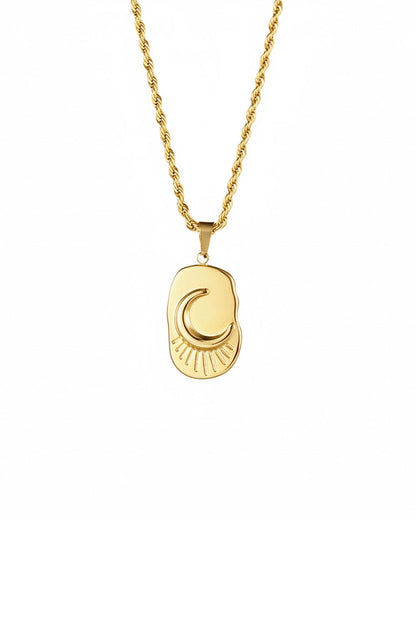 Tawbah Crescent Glow Necklace