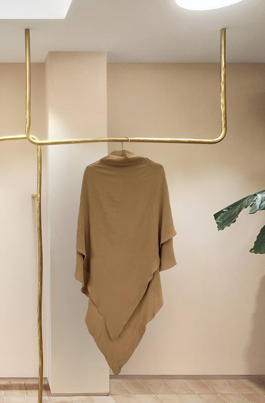 Polyester Two Layers Khimar - GoldenRod