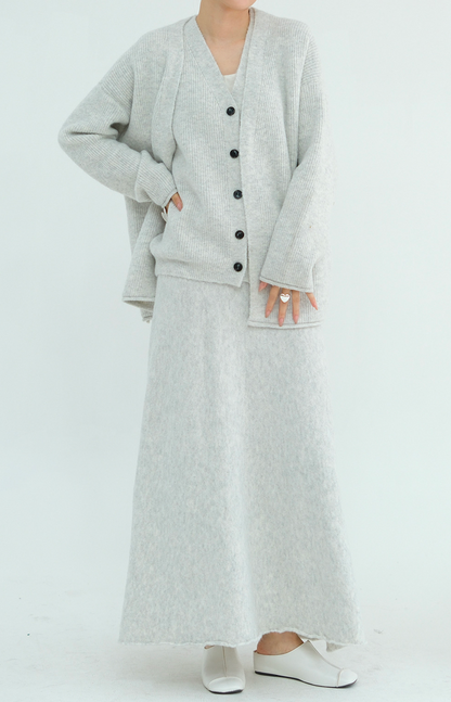 Hearth Soft-Knit Modest Three-Piece Set 010 – White
