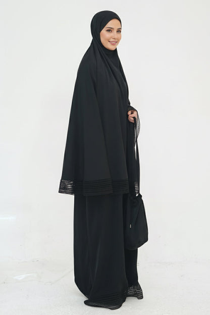 Azura Breathable Fabric Modest Prayer Set 956 – Black