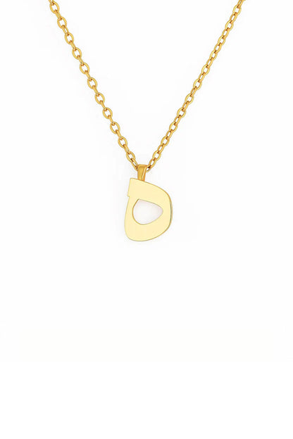 Minimalist Arabic Script Dal Necklace