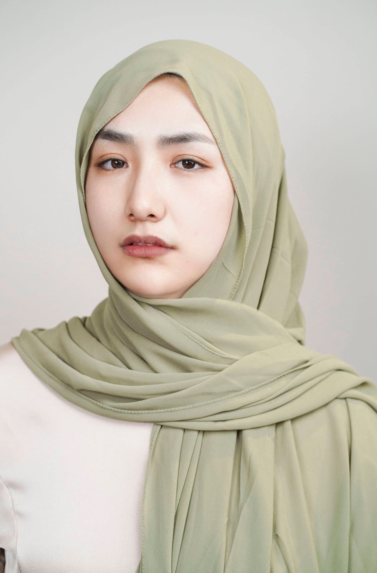 Plain Chiffon Hijab - Grass green