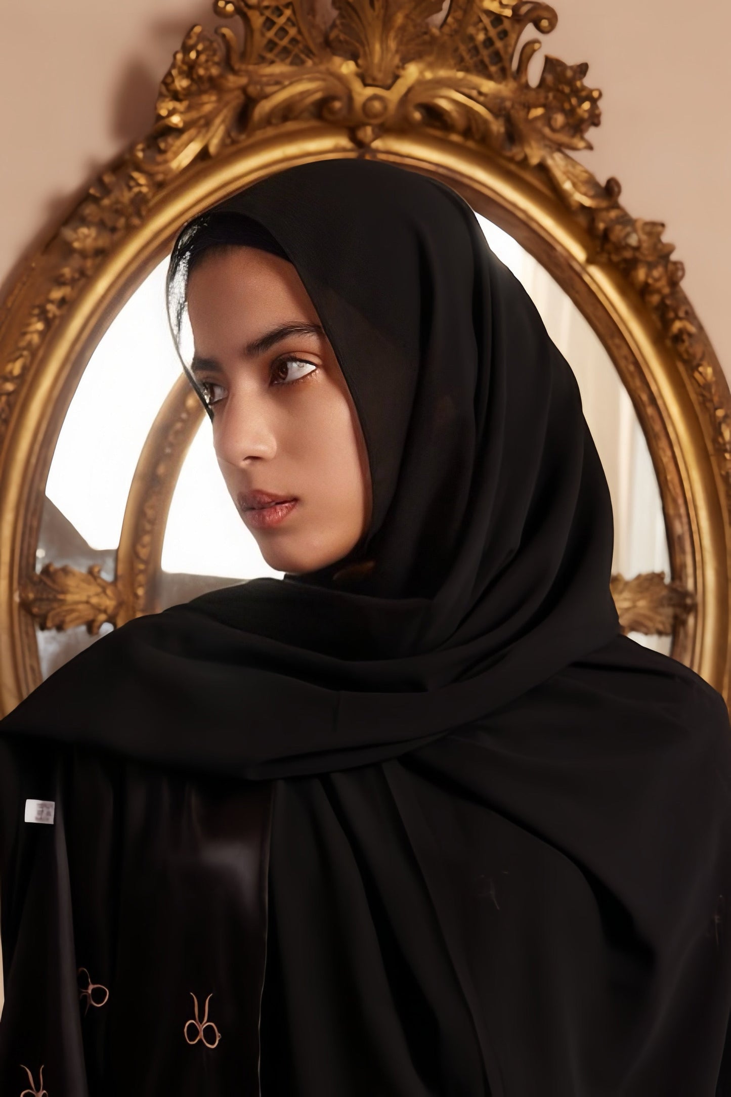 Plain Chiffon Hijab - Black