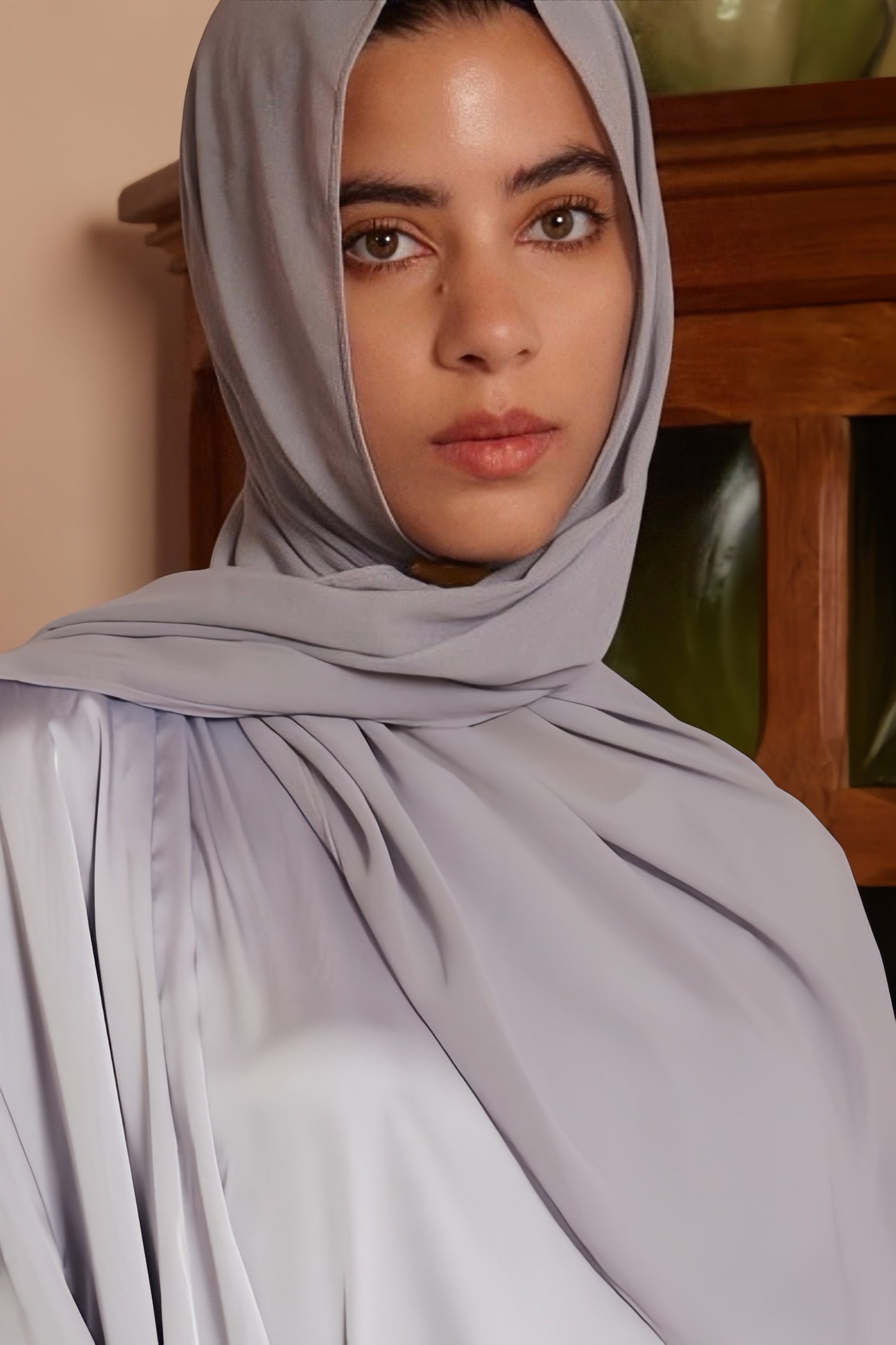 Plain Chiffon Hijab - Grey