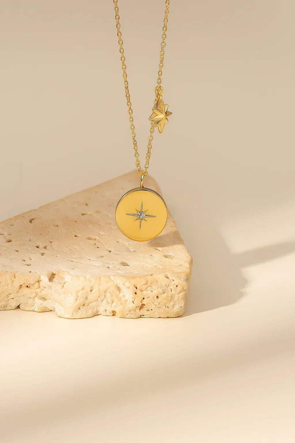 Starburst Disc  Necklace